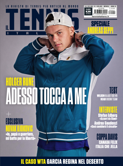 Holger Rune e Novak Dokovic sul nuovo numero di Il Tennis Italiano